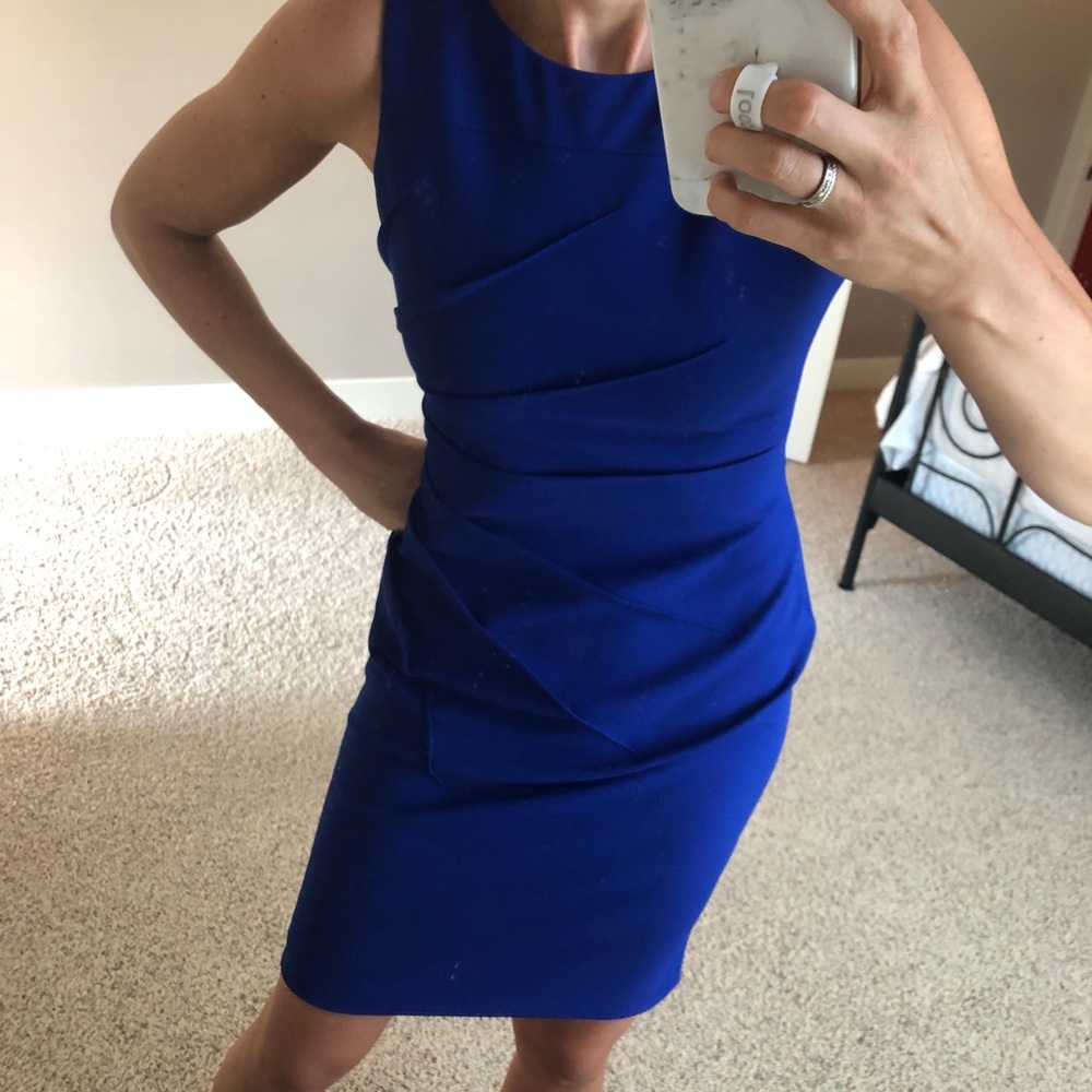 Calvin Klein Melodie Cobalt Blue Dress Size 4